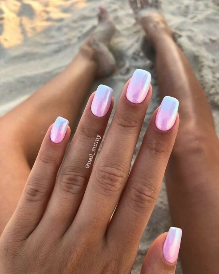 3 diseños de uñas? cortas que debes usar en verano para ir a la playa ?️  – Hollimodels