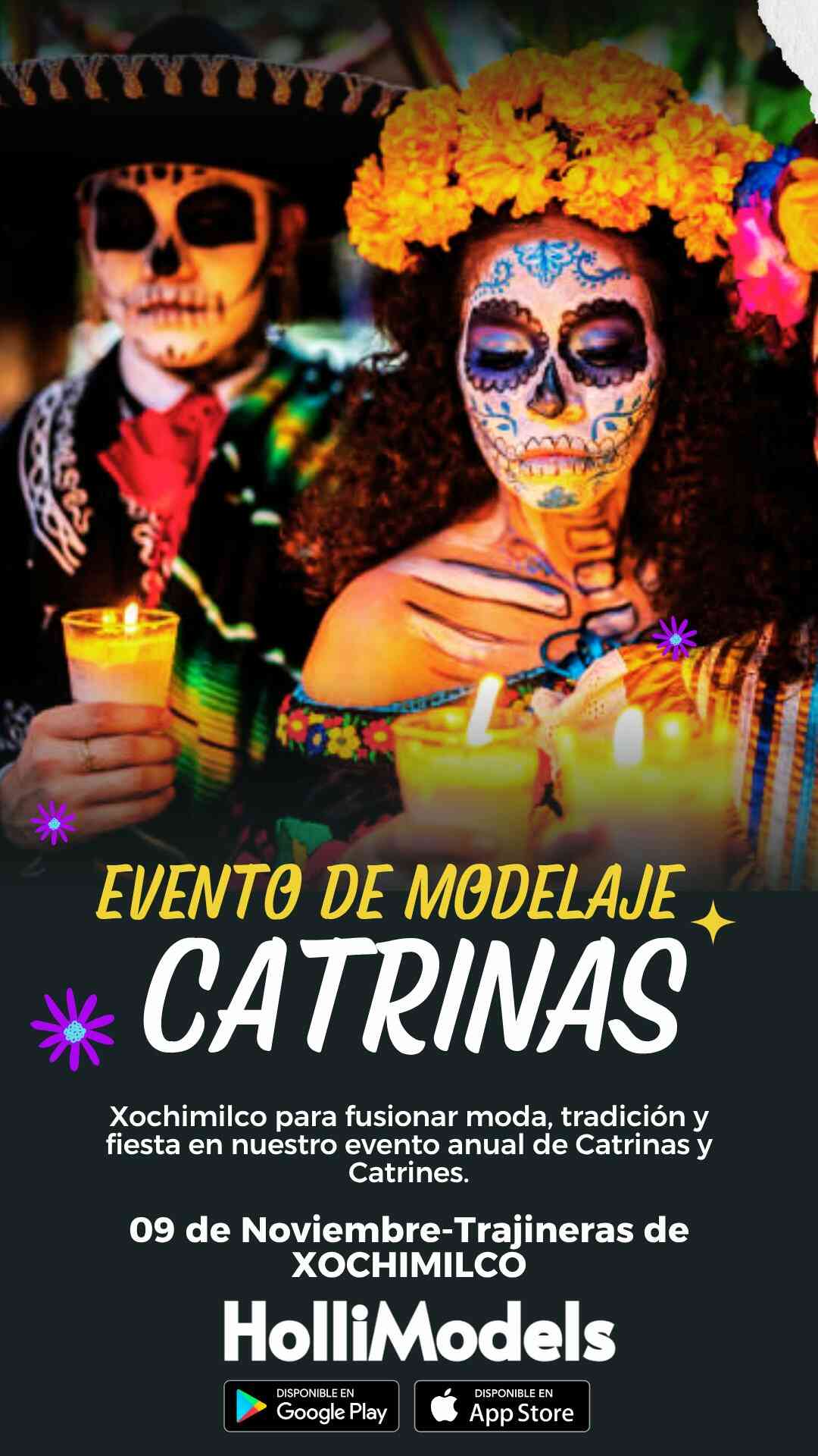 CATRINAS PASARELA DE MODA CDMX EN XOCHIMILCO