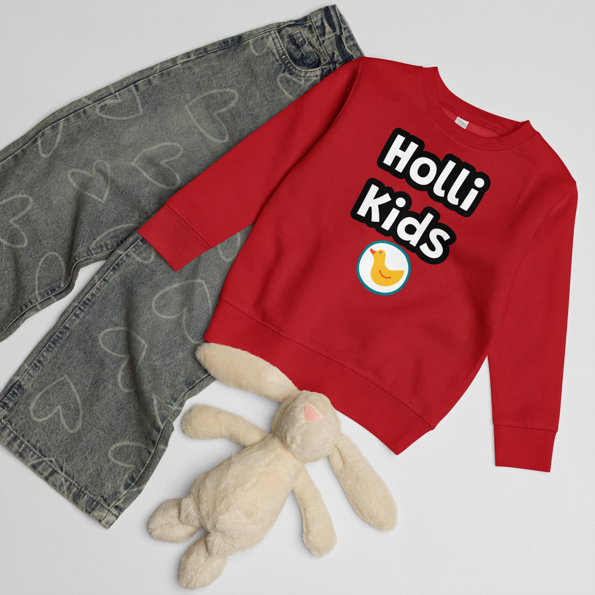 Sudadera de cuello redondo HolliKids unisex. - Imagen 3