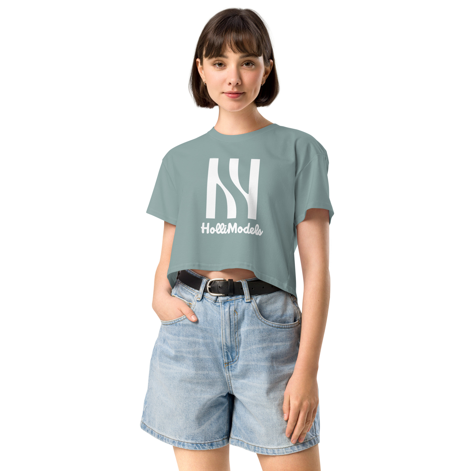 Crop top para mujer Logo HolliModels - Imagen 4